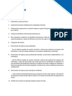 Prestamos de Tienda Detalle de Requisitos Adicionales