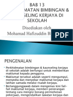 Teori Perkembangan Kerjaya: Topik 13 - Perkhidmatan Bimbingan Dan Kaunseling Kerjaya Di Sekolah