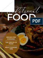 Brown Simple Traditional Food Magazine 