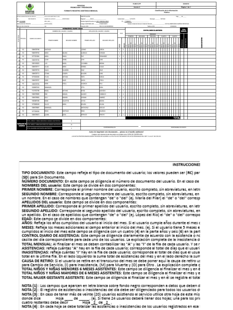 Formato - Ram - v5 | PDF | Documento de identidad | Globalización Cultural