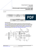 K Type Thermocouple Meseurement Circuit With Precision ADC