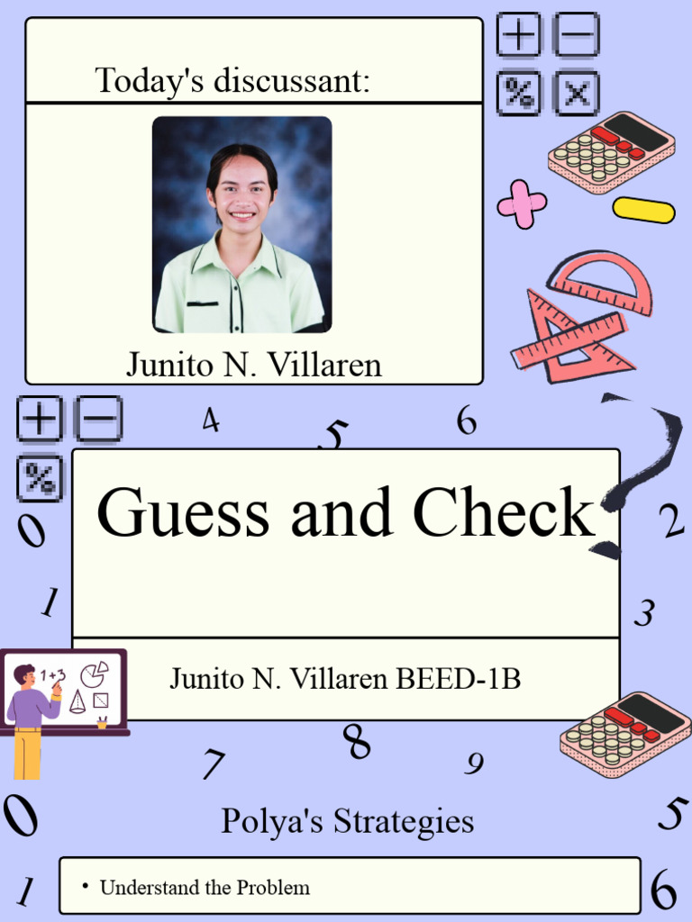 Guess and Check | PDF | Applied Mathematics