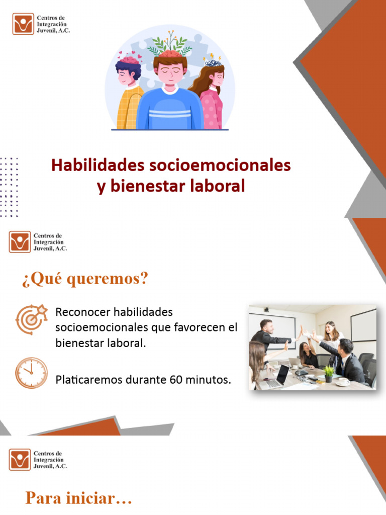 Habilidades socioemocionales y bienestar laboral | PDF | Las emociones ...