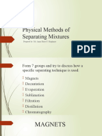 Physical Methods of Separating Mixtures