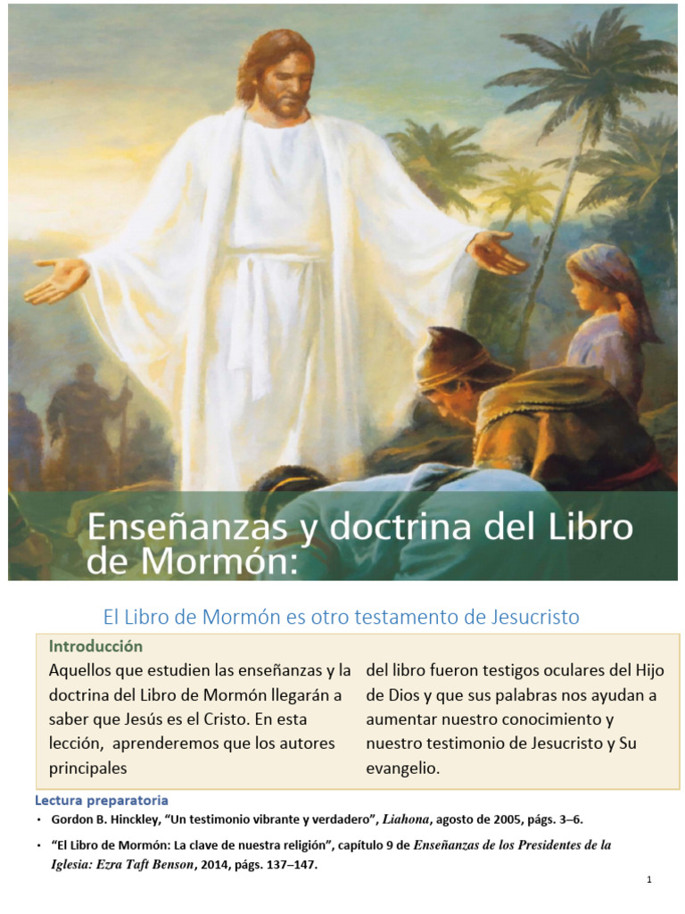 01 - 02 El Libro de Mormon Otro Testamento de Jesucristo | Descargar ...