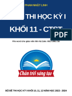 10 de Kiem Tra Cuoi Hoc Ky 1 Mon Toan 11 Chan Troi Sang Tao Co Dap An