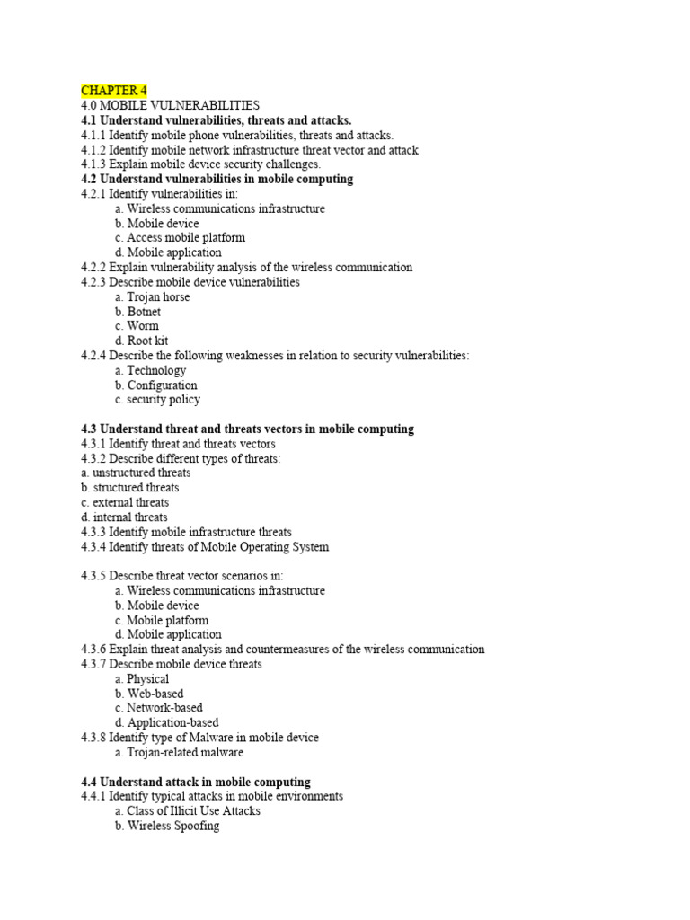 Mobile Security Vulnerabilities and Threats | PDF | Malware | Security