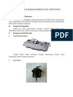 Sistem Bahan Bakar Mesin Bensin Jenis Injeksi