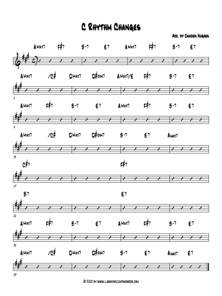 C Rhythm Changes Eb Instruments | PDF