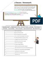 Adverb Clauses-Homework