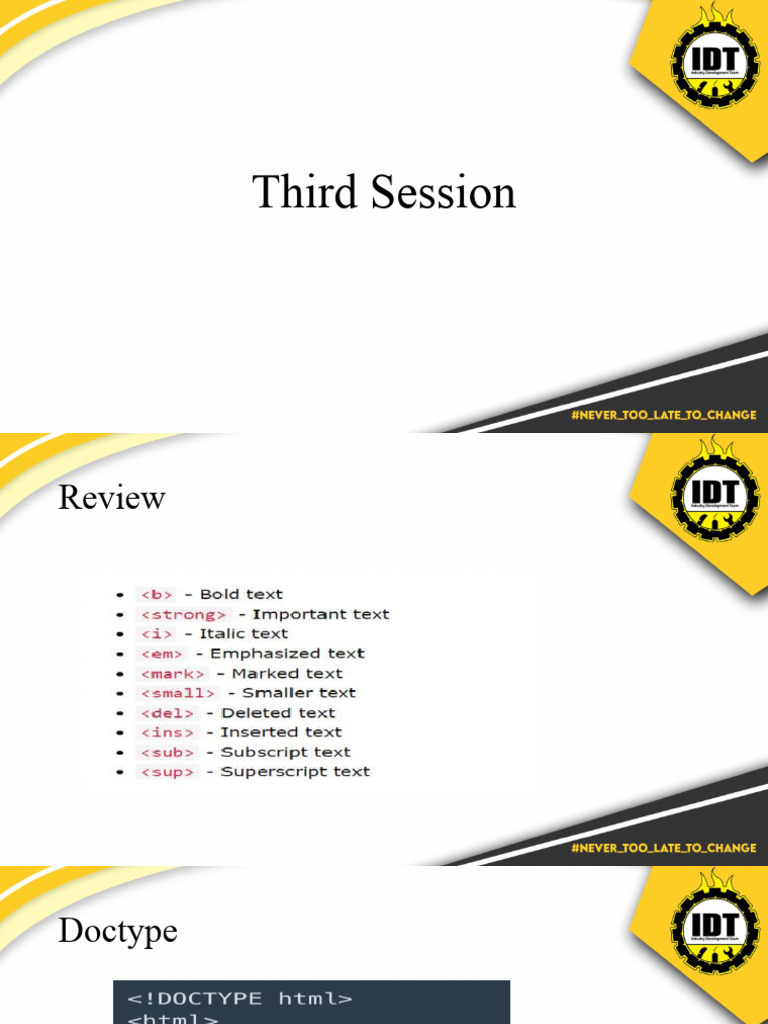 HTML Block vs Inline Elements | PDF | Business | Computers