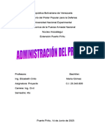 Administración de Proyectos