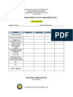 Class Card Grade 11