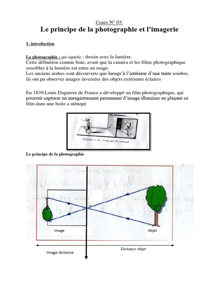 Principes de Photographie et Imagerie | PDF | Objectif photographique ...
