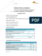 Ficha Evaluacion de Simulacro Externo