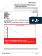 Calibration Certificate Sample