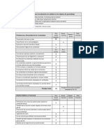 Formato ECOBA para La Evaluación de Calidad en Los Objetos de Aprendizaje