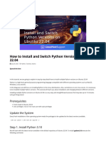 How To Install and Switch Python Versions On Ubuntu 22.04 LinuxHostSupport