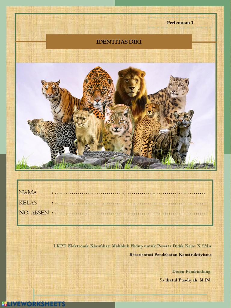 Klasifikasi Takson Kucing dan Harimau | PDF | Sains & Matematika