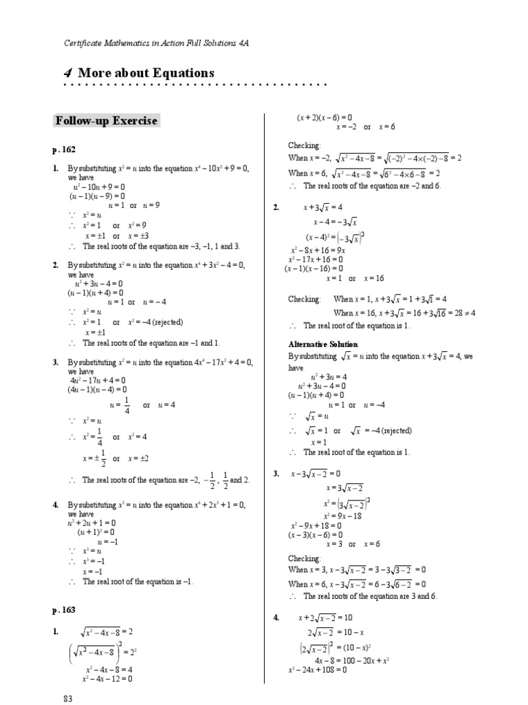 Solving Quadratic Equations and Systems | PDF | Quadratic Equation ...