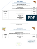 Programme Du 15 Au 19 Janv 2024 BTS BTA