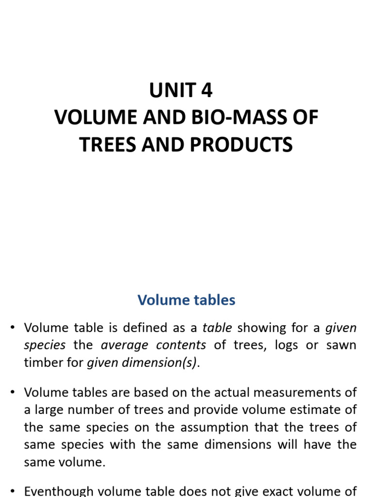 Timber Volume Table Preparation | PDF | Regression Analysis | Linear ...