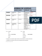 Maniobras de Leopold Resumen