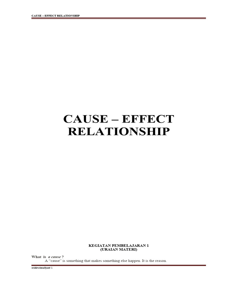 Understanding Cause and Effect Relationships | PDF | Air Pollution ...