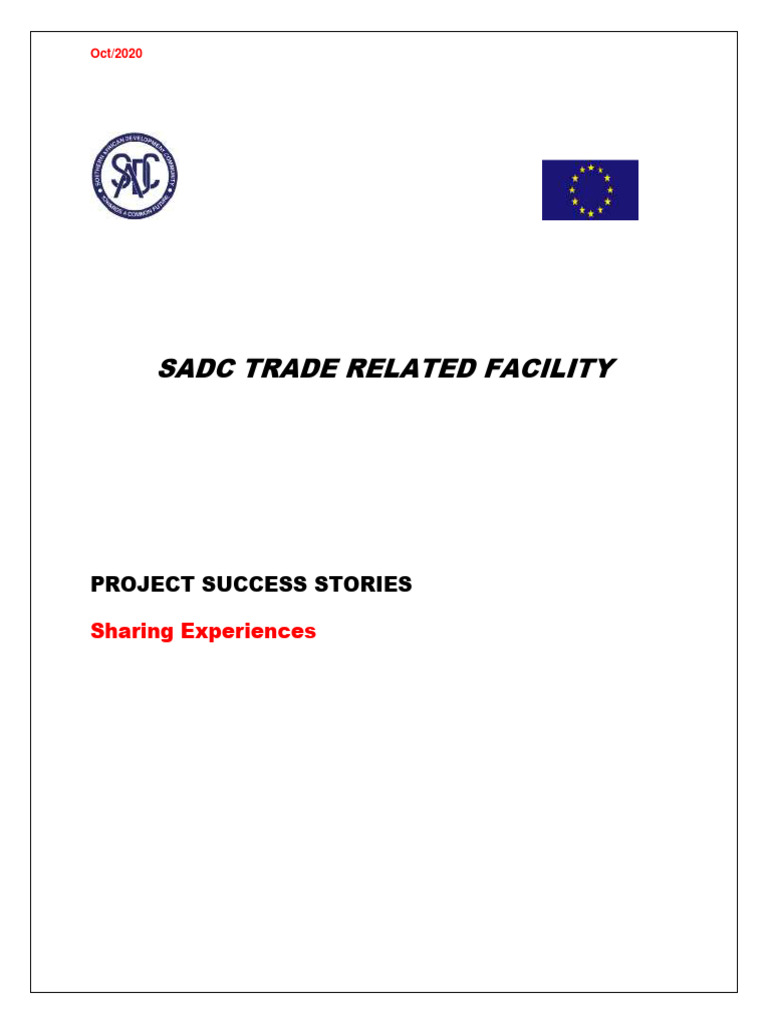 Sadc Trade Related Facility Success Stories 2020 Pdf Agriculture