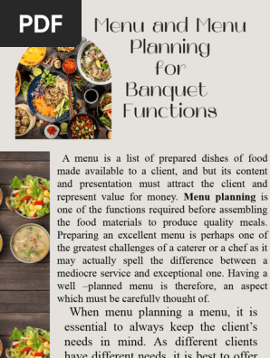 Menu Planning
