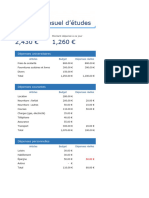 Budget Mensuel D - Étude