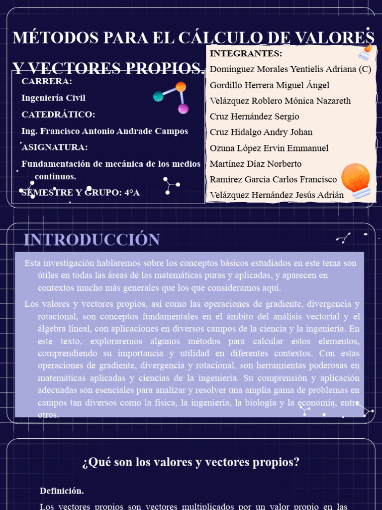Métodos para Calcular Valores y Vectores Propios | PDF | Valores ...