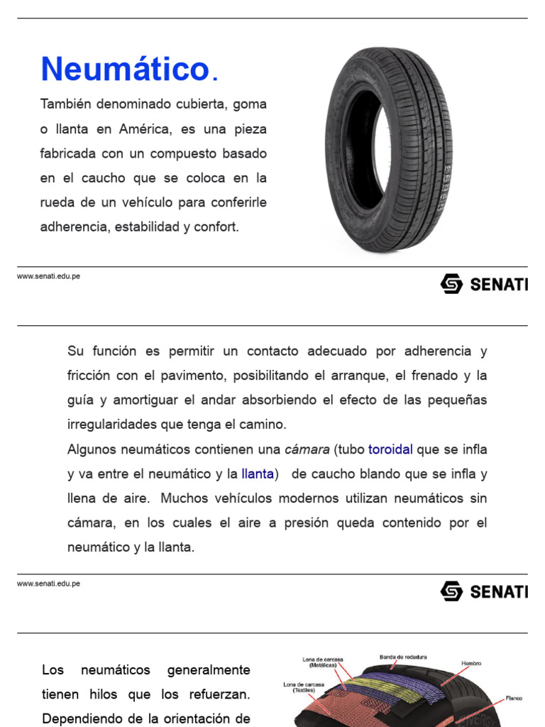 Partes y Nomenclatura de Neumáticos | PDF | Neumático | Tecnologías ...