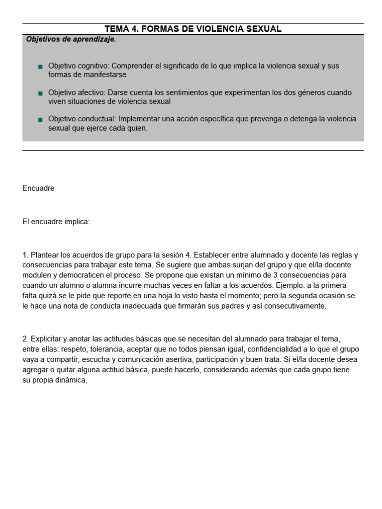 Prevención de la violencia sexual infantil | PDF | Abuso Sexual ...