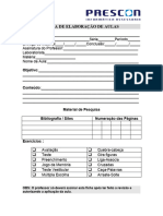 Ficha de Elaboração de Aulas