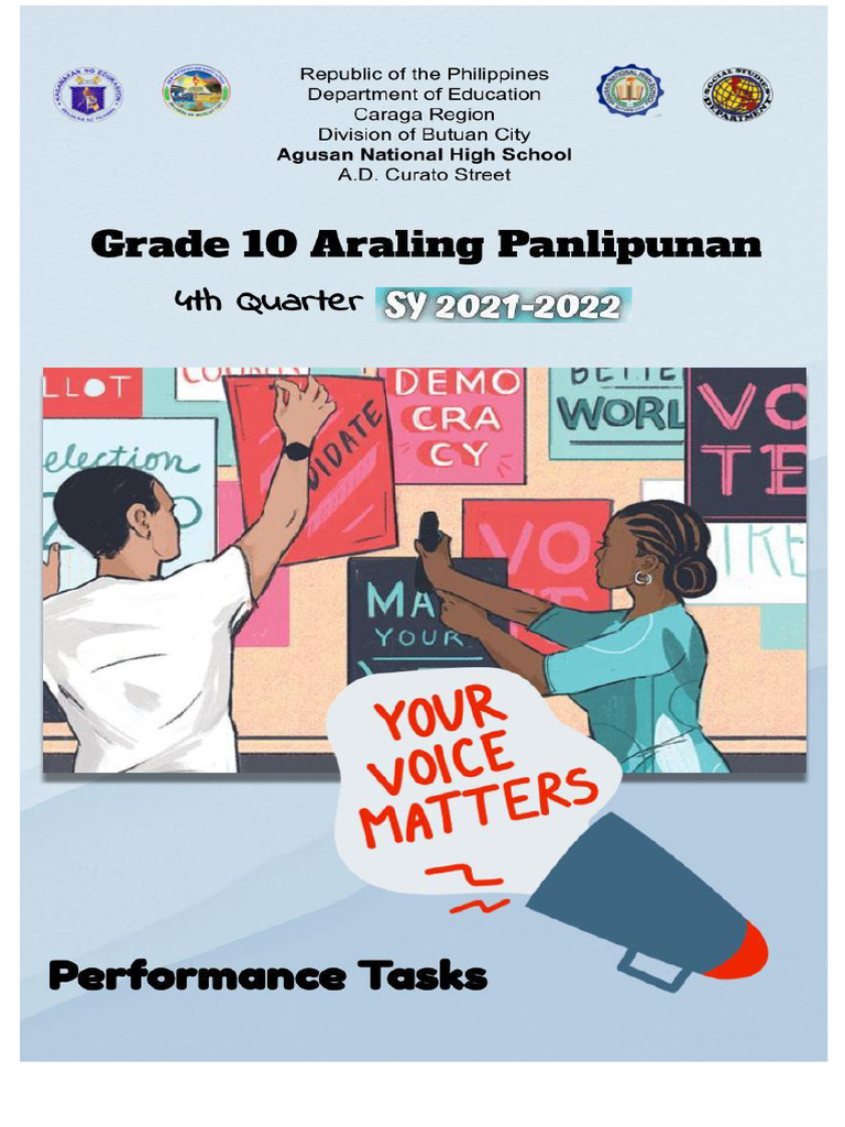 Performance Task 4th Quarter S.Y. 2021-2022 | PDF