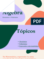 Apresentação Simples Básica Manchas Verde Roxo Laranja