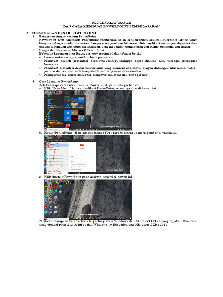 Materi Pengenalan Dasar Ms Power Point Kelas 2 Pdf