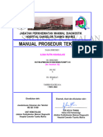Manual Prosedur Teknikal MPT-10 Ujian Rutin Koagulasi
