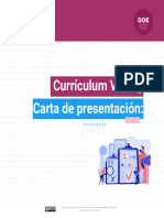 Curriculum Vitae y Carta de Presentación