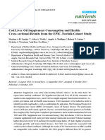 Cod Liver Oil Supplement Consumption and Health Cross°sectional Results From The EPIC-Norfolk Cohort Study - Nutrients-06-04320