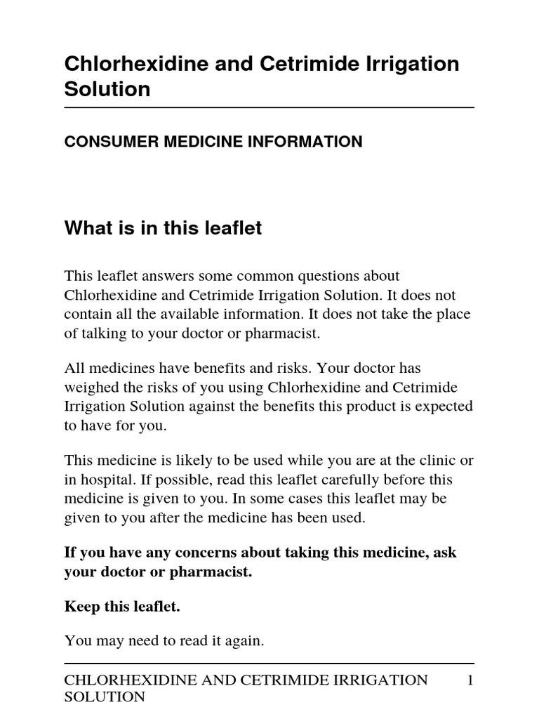 Cetrimide 1 Solution 100ml