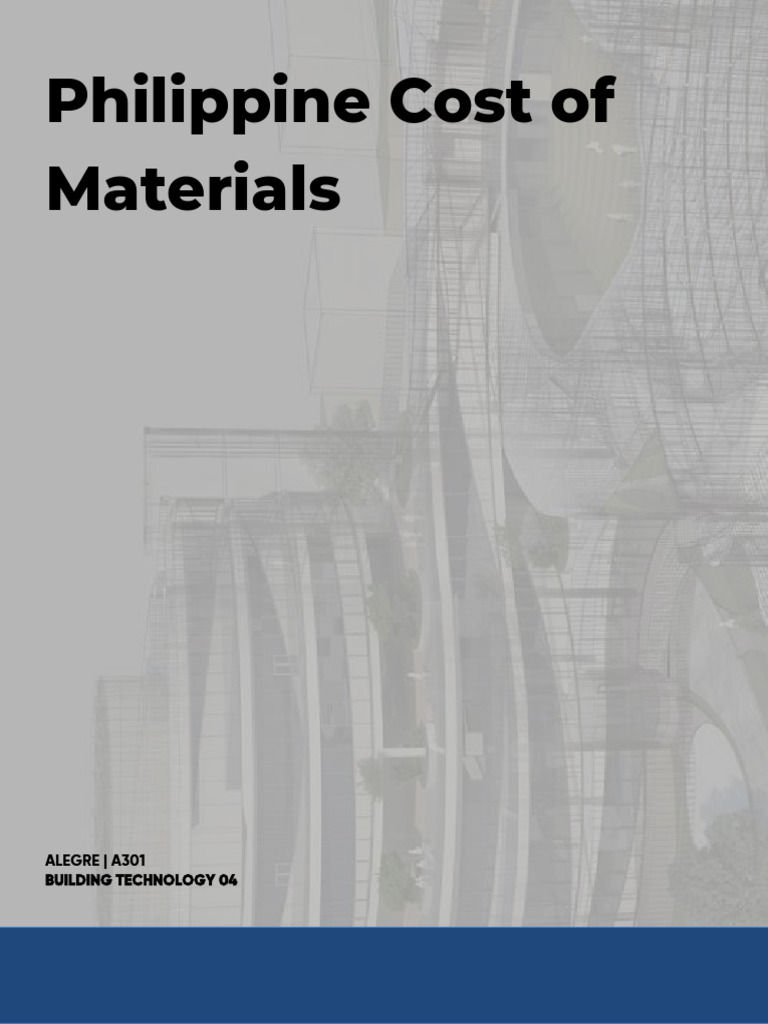 Philippine Construction Material Prices | PDF | Building Materials ...
