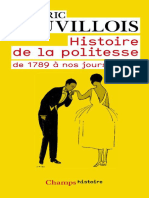 Histoire de La Politesse de 1789 À Nos Jours (Frédéric Rouvillois)