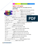 Regular and Irregular Verbs