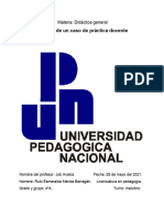 Análisis de Caso de Práctica Docente