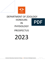 2023 Physiology Honours Prospectus Final