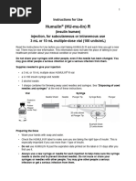 Humulin R U-500 Dosage Conversion Guide | PDF | Syringe