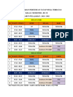 Jadwal Pelajaran Pertemuan Tatap Muka Terbatas