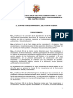 Resolución de La Silla Vacia y Comisión General en El Concejo Municipal Del Cantón Cuenca